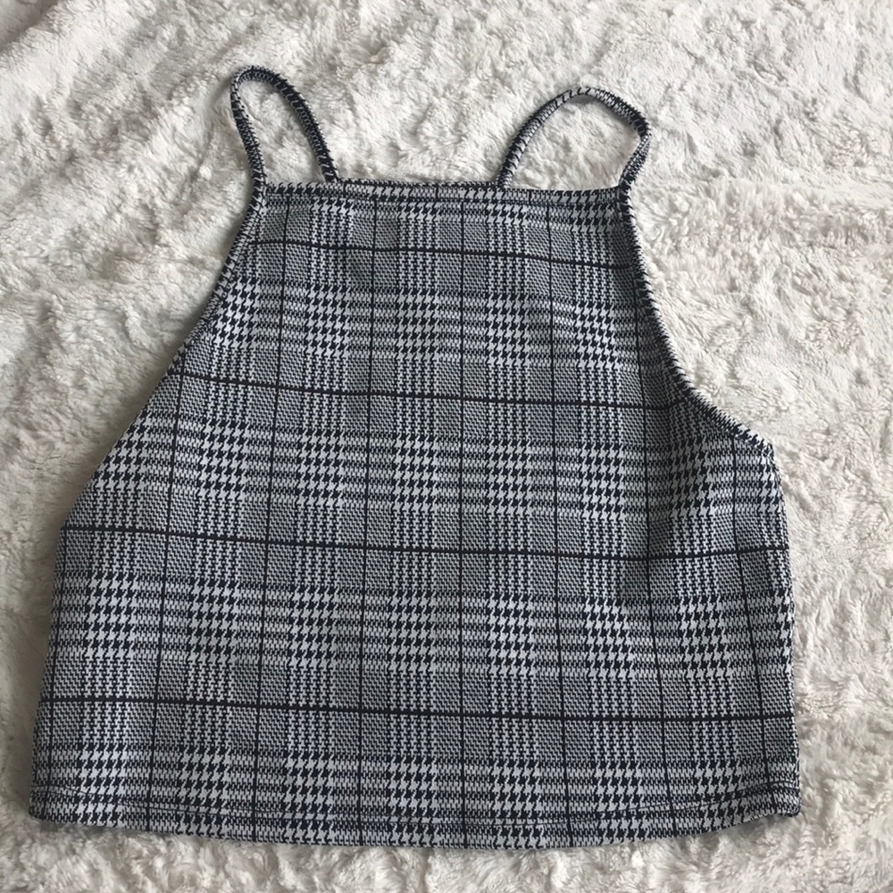 H&M plaid halter top